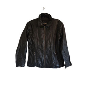 maxima leather jacket Soft Black Size Large
